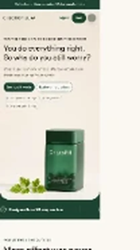 ChloroPill homepage mobile crop