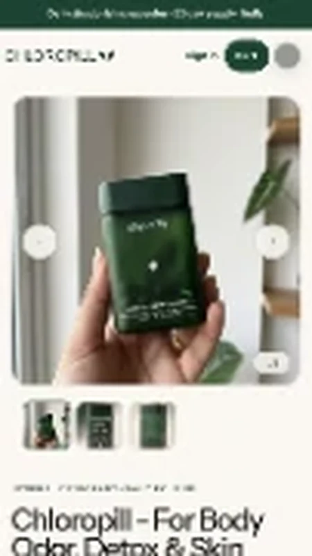 ChloroPill product page mobile crop